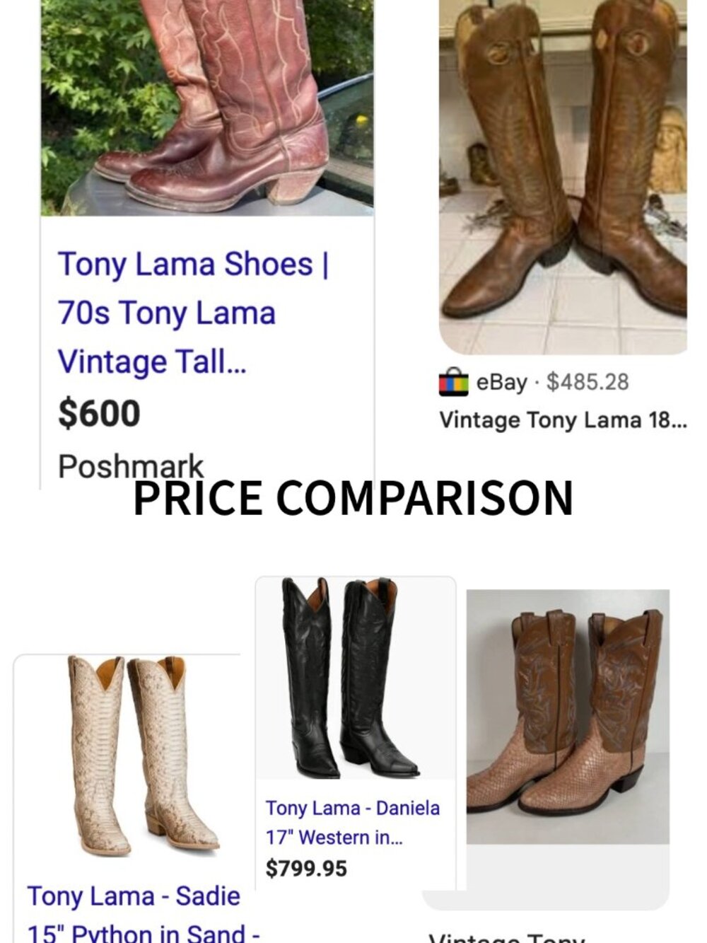 Tony Lama Tall Cowgirl Boots Leather Western KNEE HIGH Cowboy Boots Size 7.5 - Picture 5 of 16